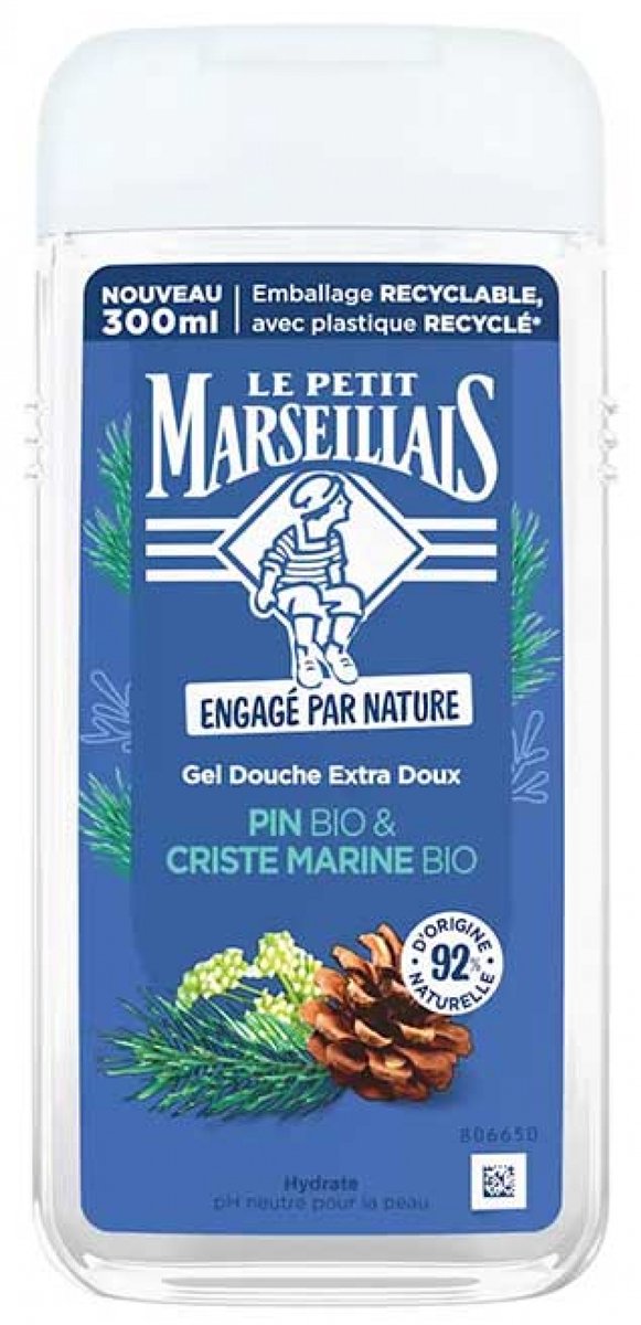 Le Petit Marseillais Extra Gentle Shower Gel Pine bio & Criste Marine bio 250 ml