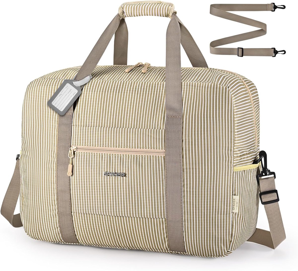 SnelShoppen - Travel Duffle Bag 45x36x20 cm - Handbagage Gewichtloze Vouwbare Waterdichte Reistas voor Weekendje Weg, Sport, School, Zakenreizen, Easy