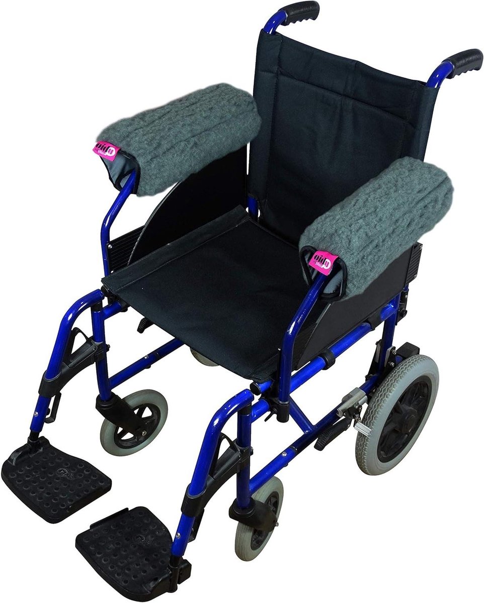 Rolstoel Armleuningen - Zachte Kussens - Comfort Verhoging - Druk Vermindering - 34 x 34 c