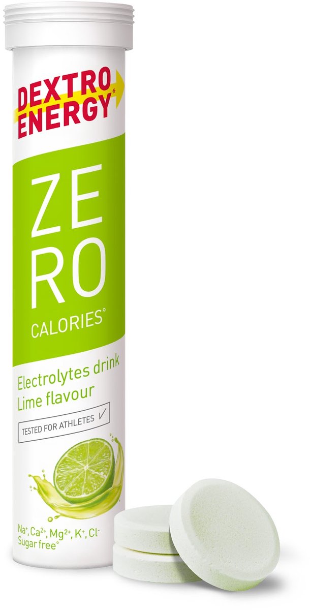 Dextro Energy Zero Calories Lime - Elektrolyten Sportdrank - Suikervrij - Electrolytes Drink - 3 x 20 tabletten (30 Liter) — afbeelding 2