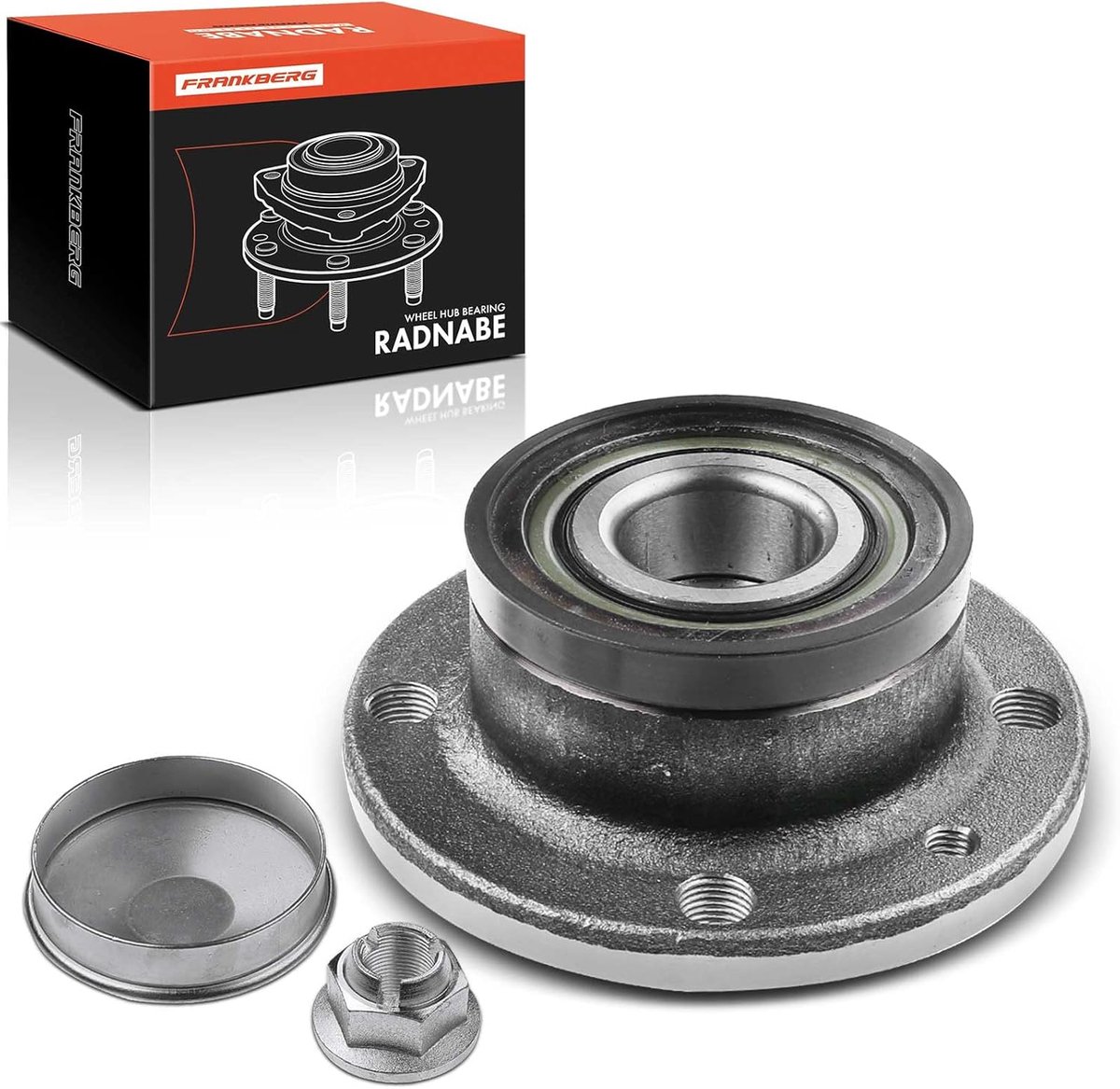 SnelShoppen - Wielnaaf Wiellagerset Achter Links of Rechts voor Fiat Doblo 119 223 1.2L-1.9L 2001-2010 & Stilo Multi 192 1.4L-1.9L 2004-2008 | Compati