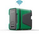 Groene en grijze DAB Esybox pomp met WiFi-symbool erboven.