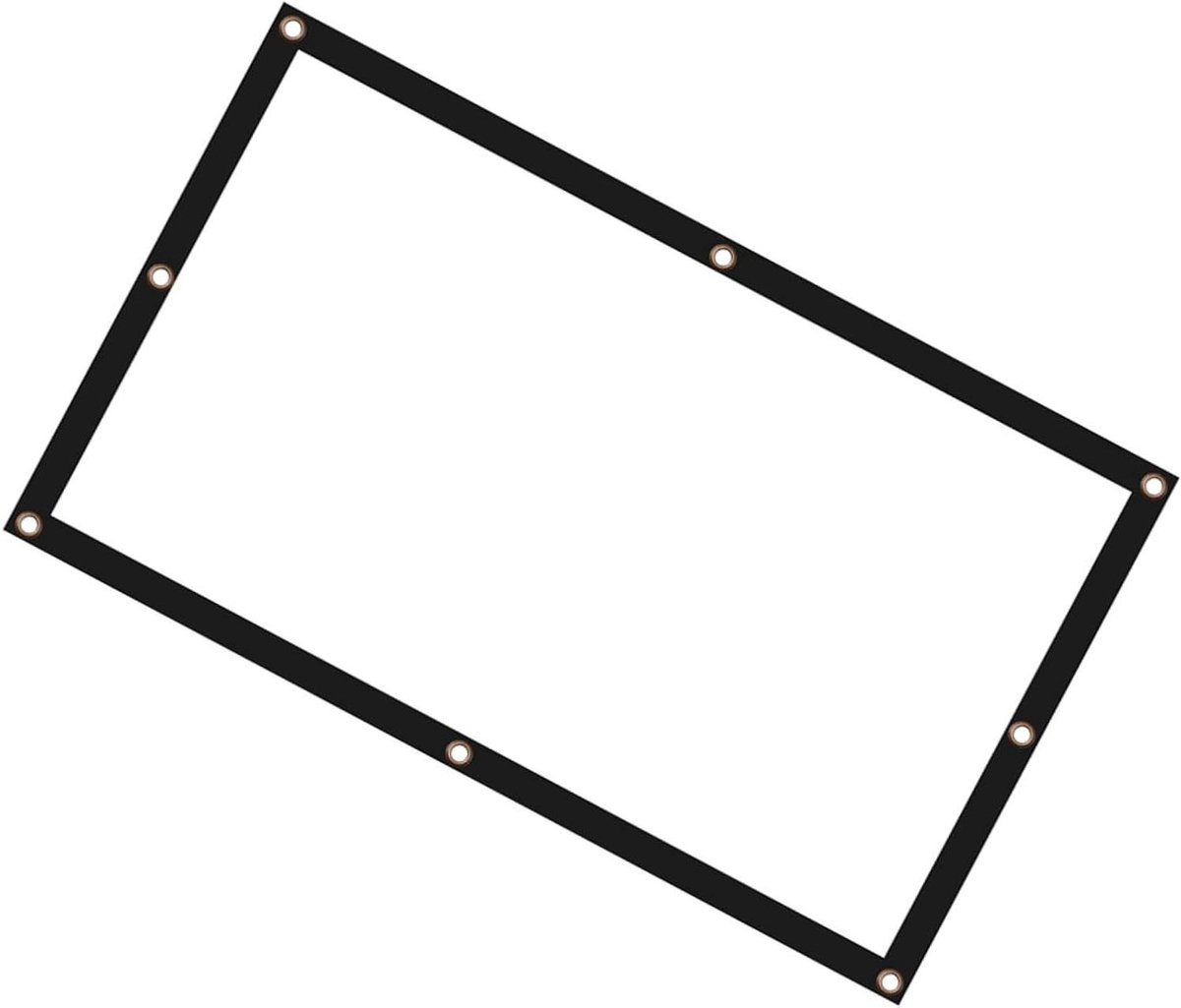 Vouwbaar Projectiescherm - Draagbaar Scherm - Thuisbioscoop Maken - Anti Kreuk - 150 inch - Wit
