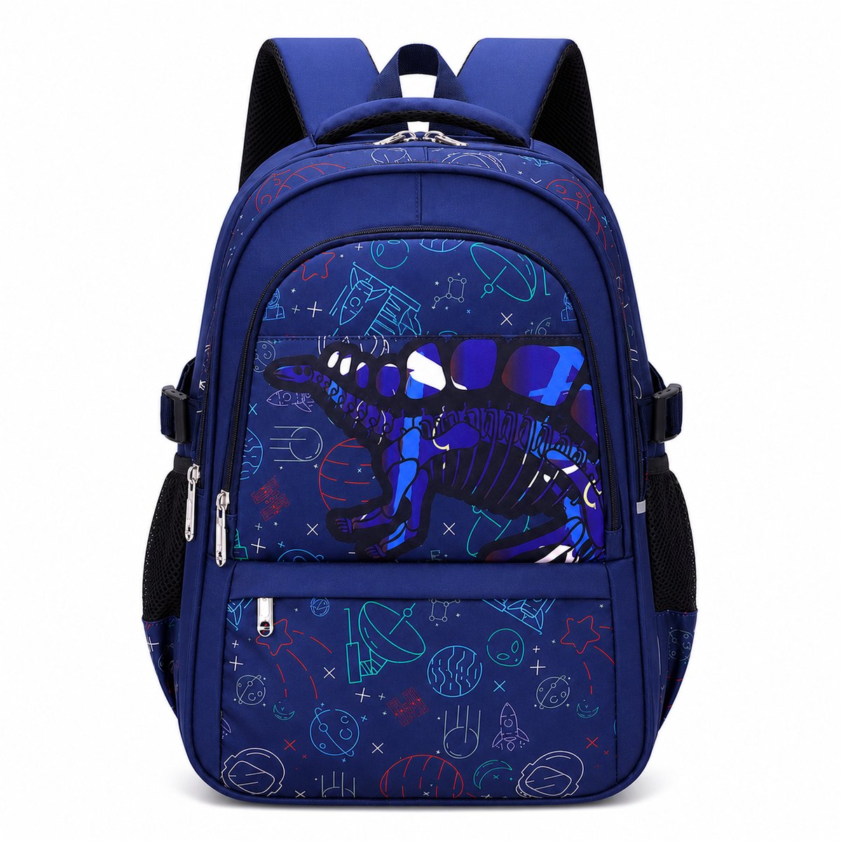Canvas Rugzak - Reis Laptop Rugzak - Waterafstotende Casual Dagrugzak voor Werk School en Wandelen - Unisex - Blauw - 32 x 18 x 45 cm