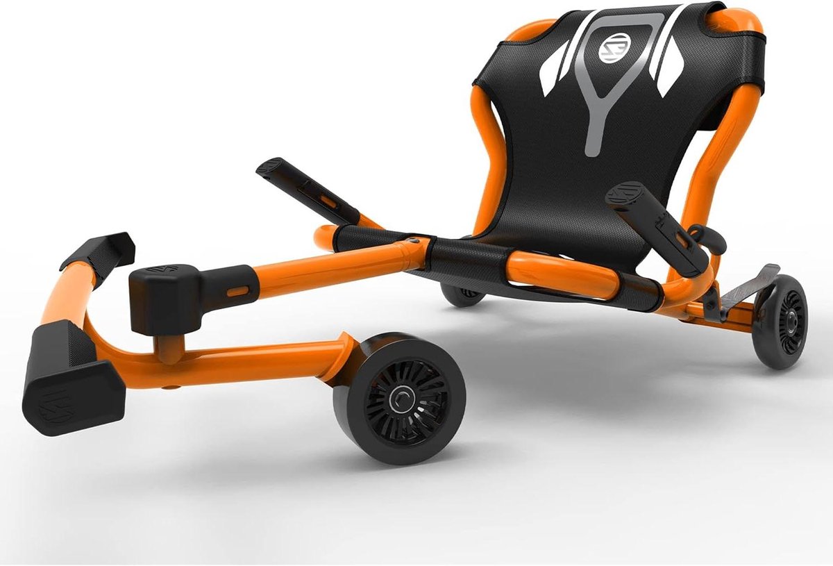 Kindervoertuig - Driewieler - Buiten spelen - Aangedreven met benen - L 67-107 cm - Oranje