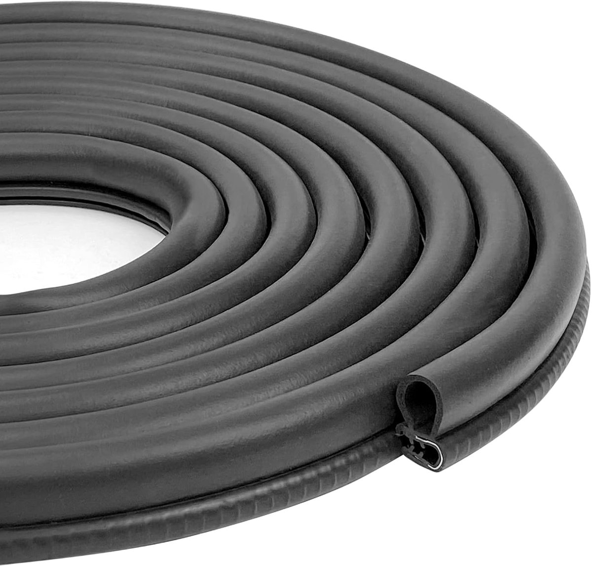 SnelShoppen - Deurafdichting 6m - Rubber Afdichtingsprofiel voor Auto, Boten, Campers, Vrachtwagens - Weersbescherming, Geluidsisolatie, Waterdicht, S