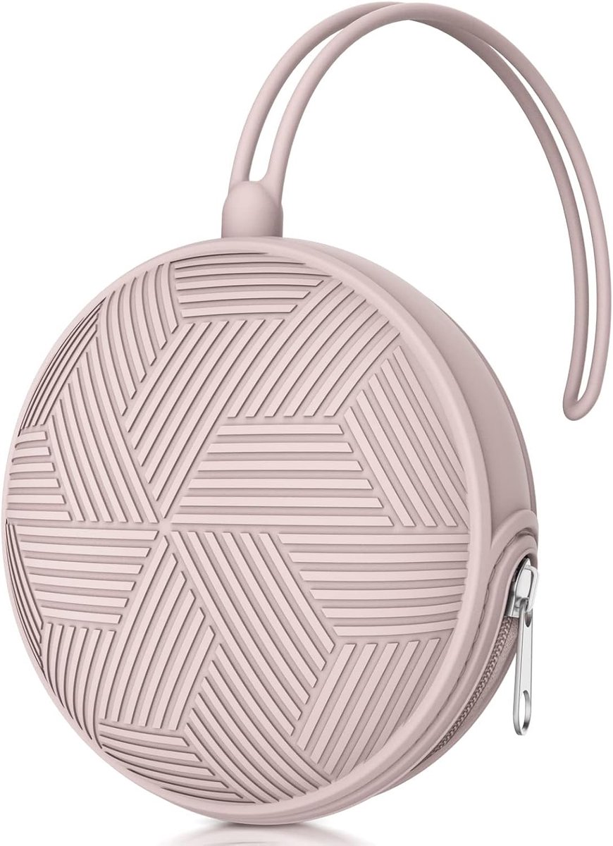 SnelShoppen - Silicone Fopspeenhouder - Roze - Veilig en Schoon - Zip Sluiting - Bevestigbaar aan Kinderwagen en Luiertas - Vaatwasserbestendig - BPA