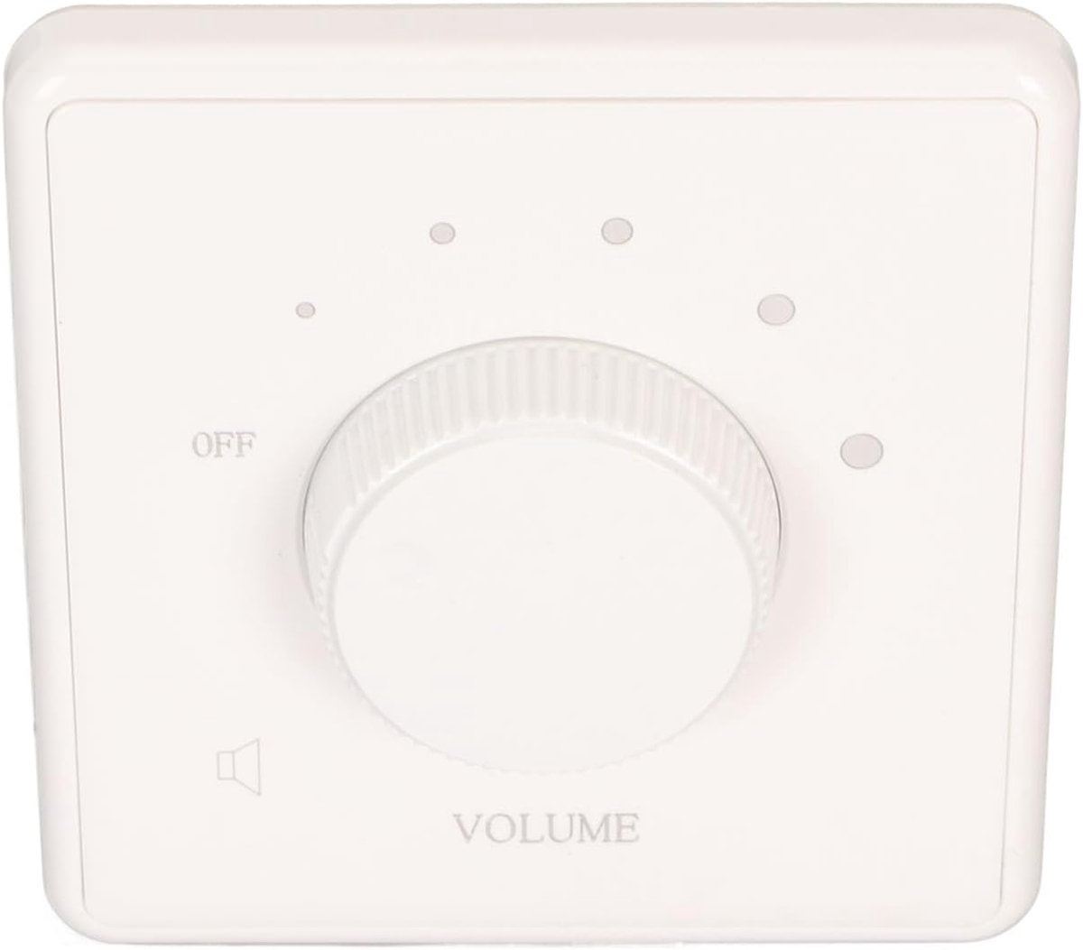 SnelShoppen - Home Wall Mount Volume Control Button, Mini Actieve Volume Regelaar voor Thuis Audio, 10W Stereo Controller, Wit, Geschikt voor Smart Sp