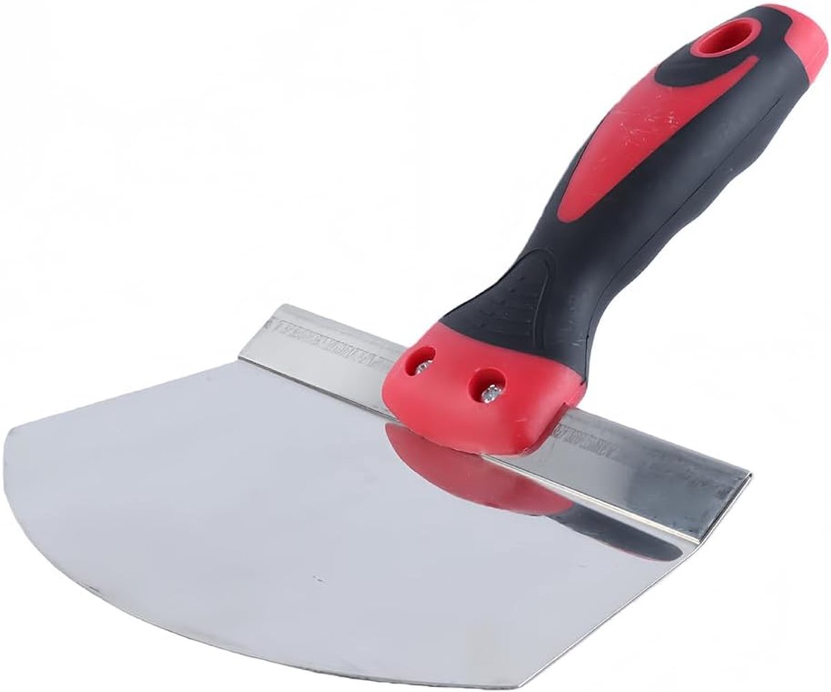 SnelShoppen - Scraper Bucket Scoop Curved Plasterboard Plaster RVS Schep - Ideaal voor Verwijderen van Behang, Schuren en Aanbrengen van Grout