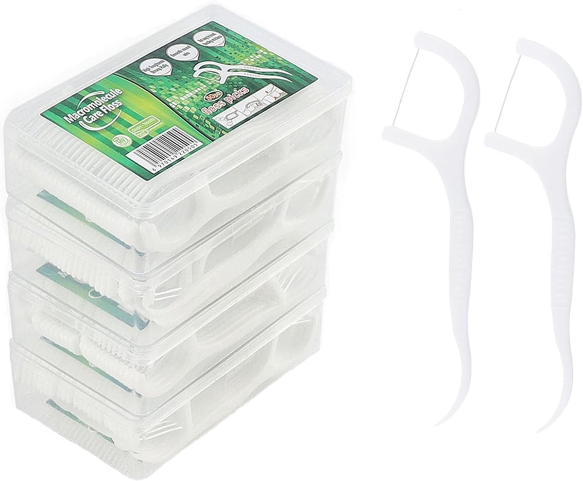 SnelShoppen - Flossers met Y-vormig ontwerp, Wegwerp Floss Sticks/Dental Cleaner, 200 Stuks, Ideaal voor Tandenreiniging, Interdentale Zorg, Tandhygië