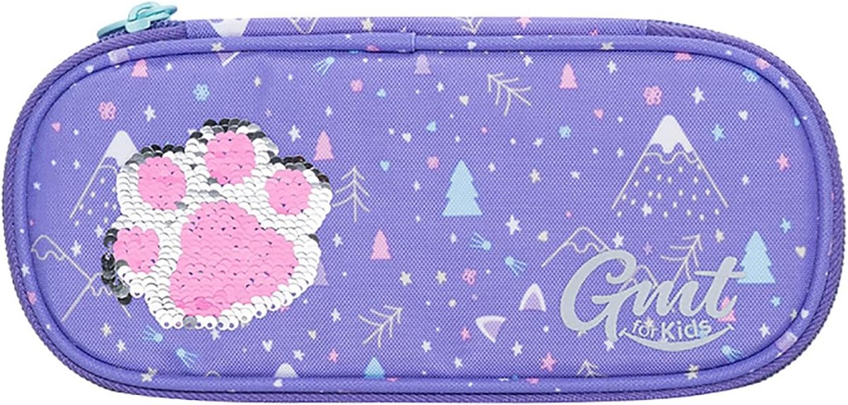 SnelShoppen - Kinderen Etui Cuddle Cat - Grote Opbergruimte - U-vormige Opening - 21.5x9x4.5 cm - Perfect voor School, Creatief, en Huiswerk