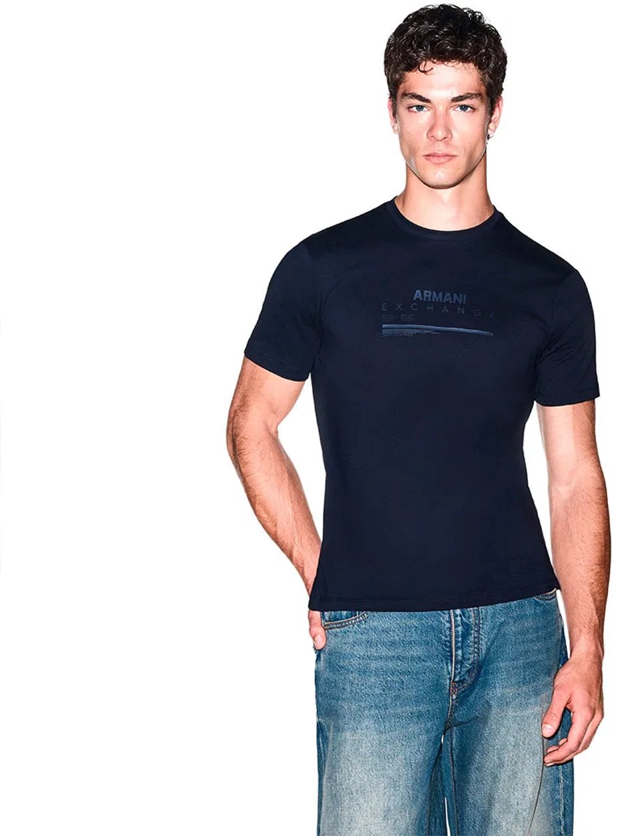 Armani Exchange Xm003025_af10358 T-shirt Met Korte Mouwen Blauw S Man