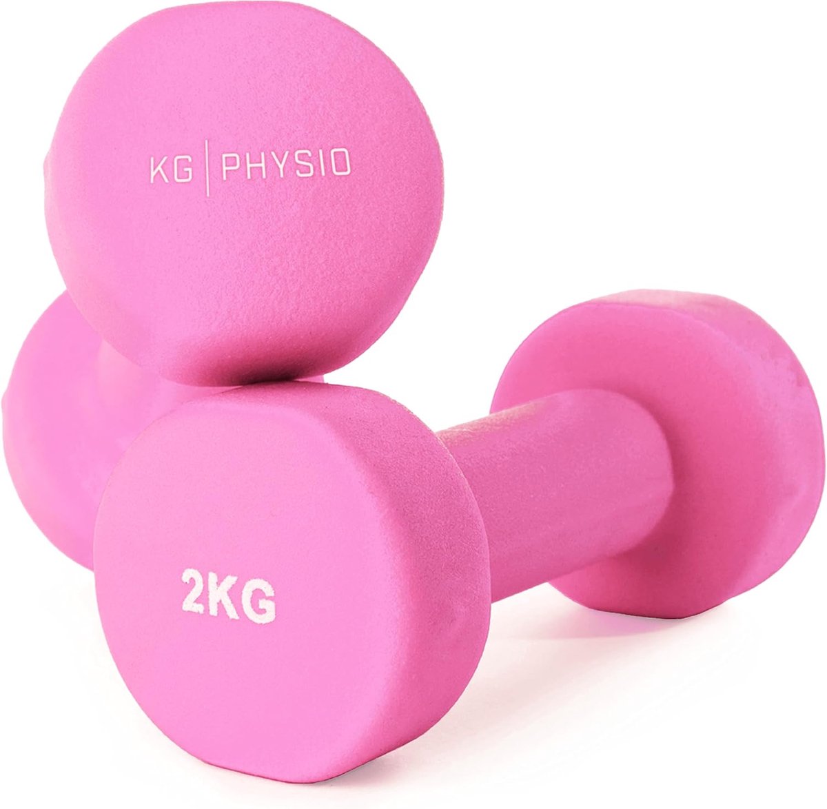 Thijox - KG Physio Halterset met Neopreencoating, Zweetbestendige Halters met Anti-Roltechnologie, Gewichten van 1-10 kg, Compleet met A3 Oefenposter