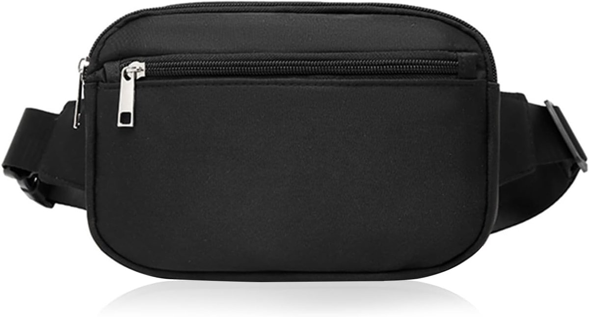 Thijox - Bumbag Groot Heuptasje met Verstelbare Riemen voor Heren en Dames, Multifunctionele Crossbody Borstas met Meerdere Vakken, Nylon Hardloopriem