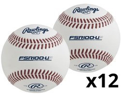 Rawlings FSR100-UP Ultimate Practice Technology | 9 Inch Game-Like Feel Training Baseball | 12 pieces voor Sport Honkbal/Softball