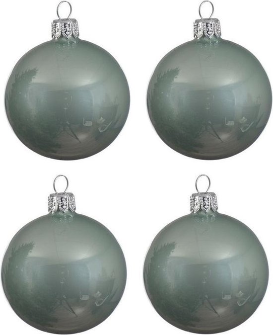 42x Stuks kunststof kerstballen mix wit/goud/donkergroen 3 cm | Fun en Feest