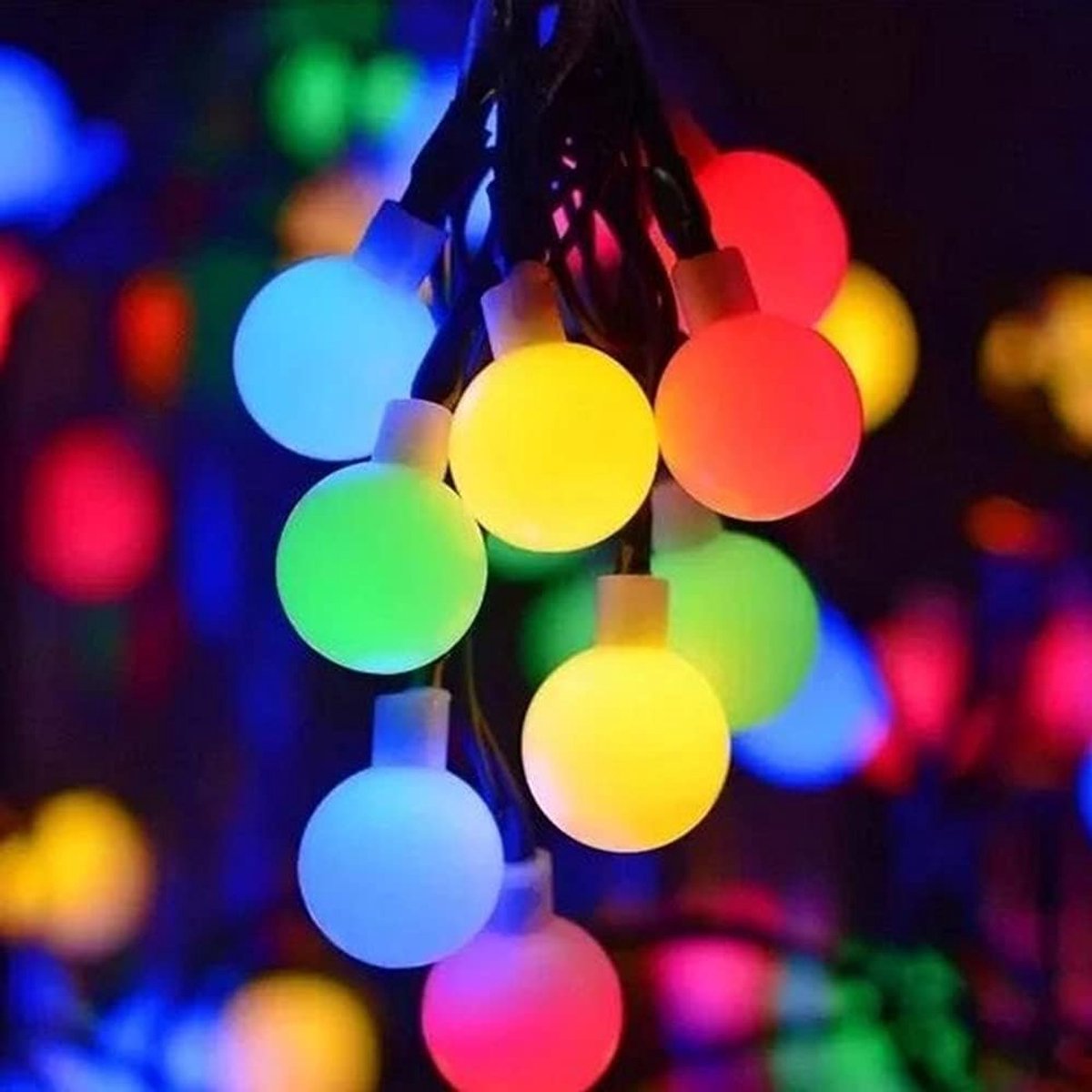 SnelShoppen - Solar Fairy Lights Buiten 11m 60 LED 8 Modus IP65 Waterdichte Kerstverlichting Tuin Balkon Decoratie Feest Party Yard