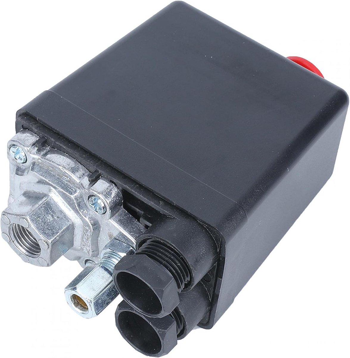 SnelShoppen - Auto Drukschakelaar Enkel Gat Luchtcompressor G1/4 Inch 0.5 - 1.2MPa (72.5~175 PSI) 220 V Accessoires voor Compressor, Drukschakelaar, E