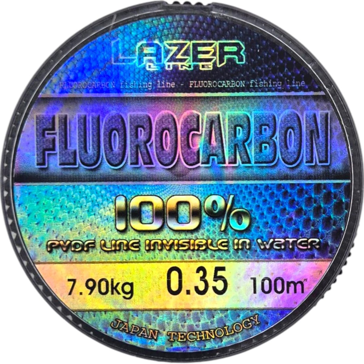 SnelShoppen - Fluorocarbon Vislijn 100m - Diameter 0.35mm - Test 7.9kg - Transparante Cord voor Snoek, Zander, Forel, Karper - Ideaal voor Roofvissen