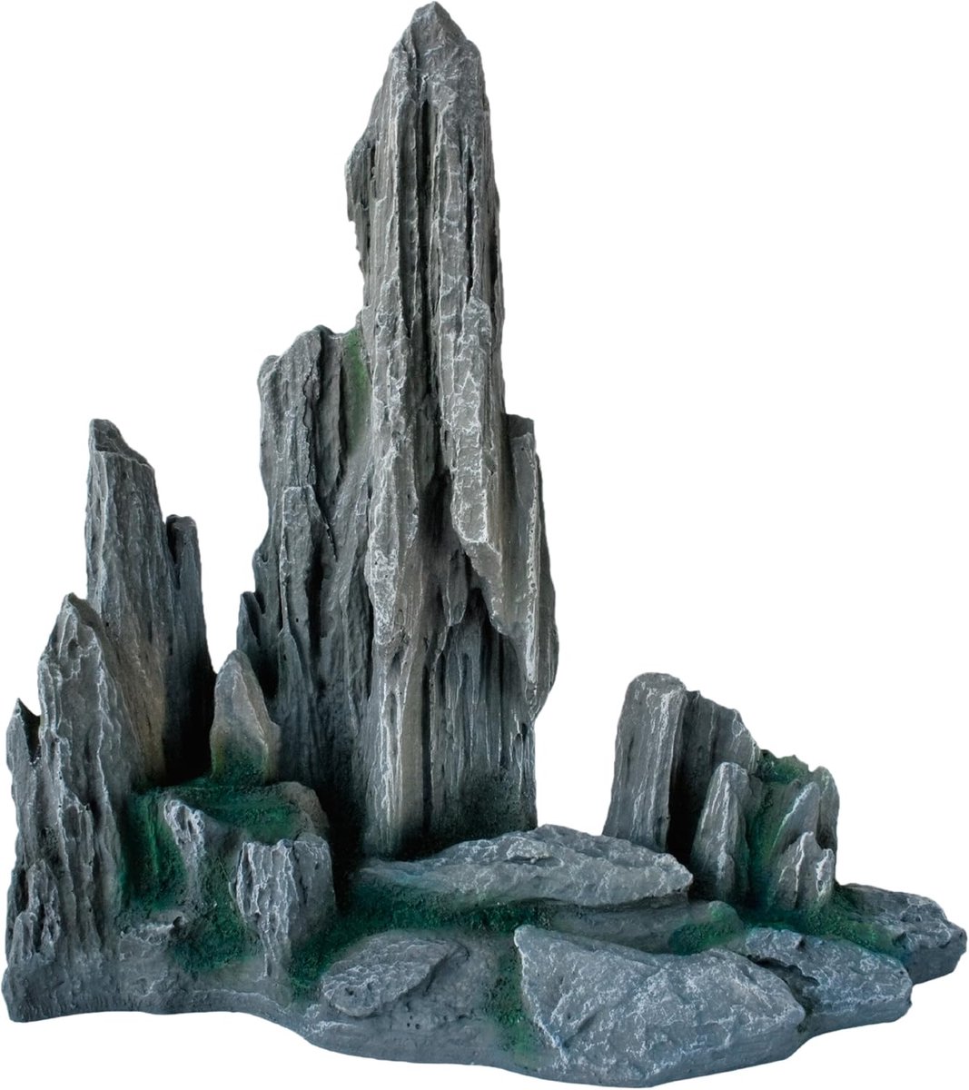SnelShoppen - Hobby Guilin Rock 3, Decoratieve Steenhart, 27 x 15 x 29 cm, Zwart, Ideaal voor Tuin, Binnen, Feestdecoratie