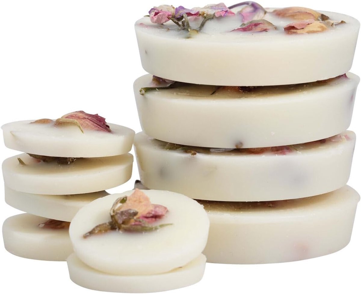 SnelShoppen - Soy Wax Melts - Geurkaarsen - Roze - Aromatische Wasblokjes - Geur voor Thuis - Perfect voor Feestjes, Relaxen & Meditatie - Eco-vriende