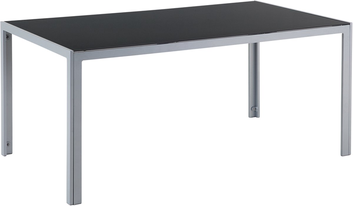 Beliani CATANIA - Tuintafel - zwart - Aluminium