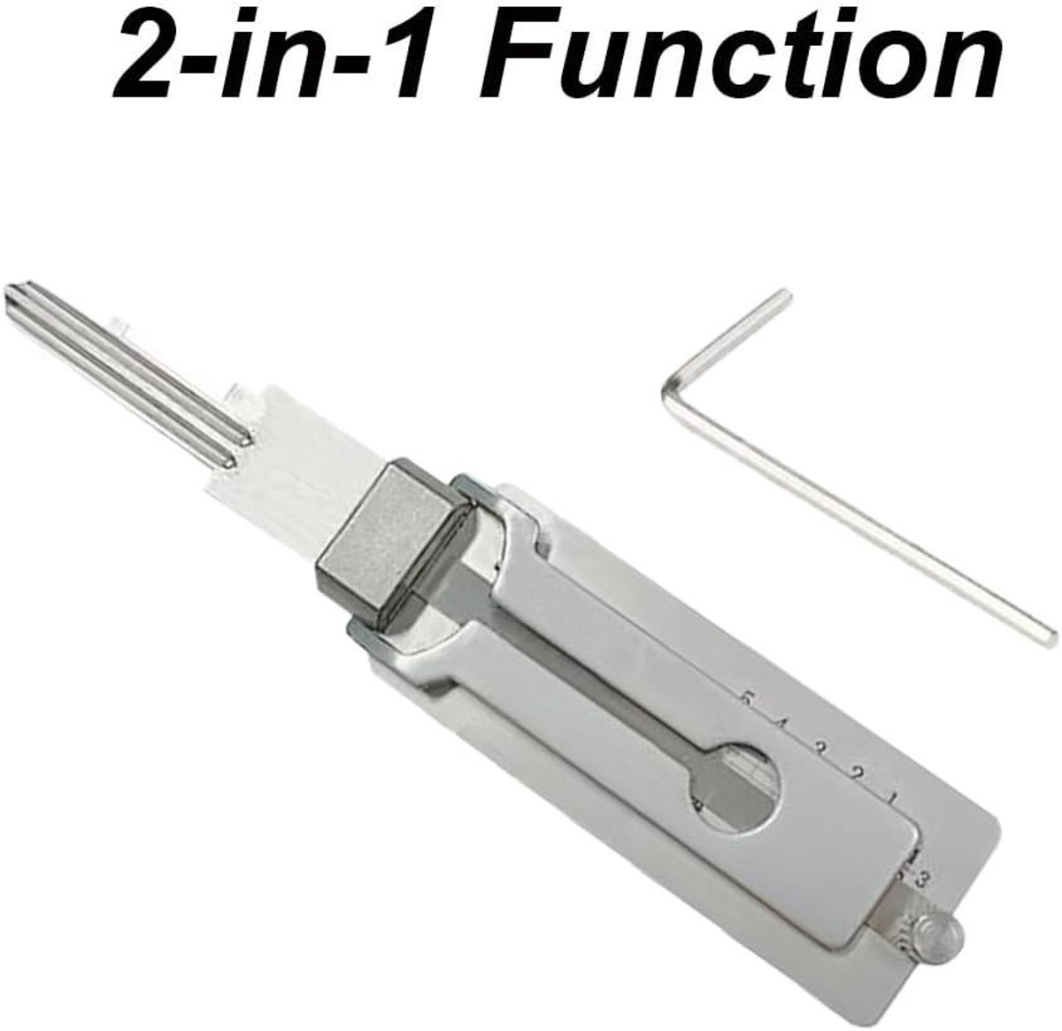 2-in-1 RVS Master Key Decoder - Professionele Lock Picking Tool voor Slotensmeden en Sleuteltechniek — cadeau in Cadeau-ideeën - foto 2