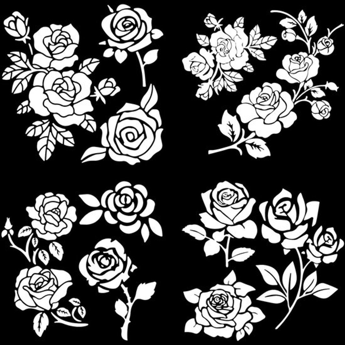 4 stuks reflecterende autostickers - Waterdicht - Autoruiten Laptop Bumper SUV - Geschikt voor alle voertuigen - Reflecterend - 4-pack.