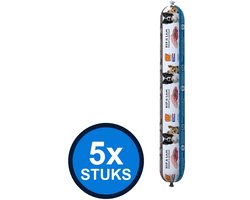5x Biofood - vleesvoeding compleet kip&lam worst 800gr - Hondenvoer Natvoer - 800 g