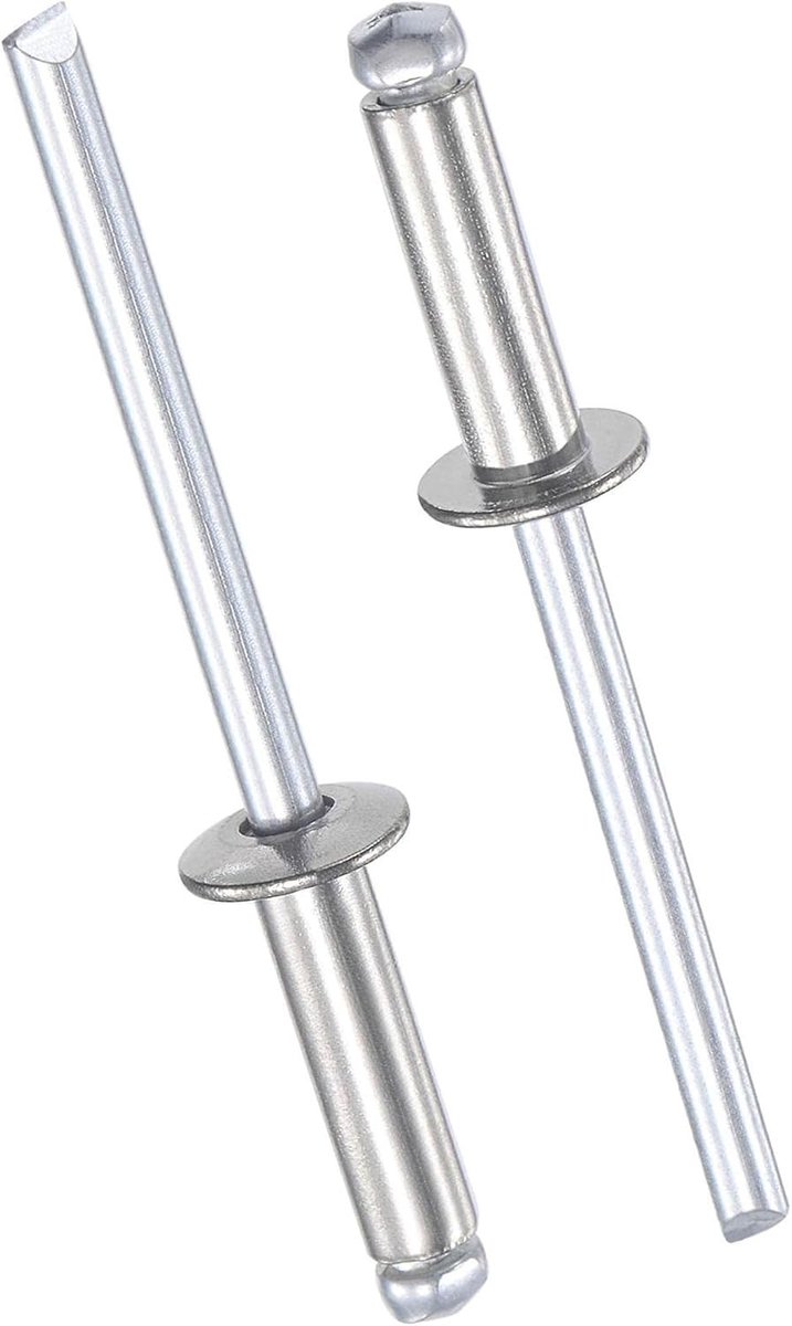 Rivets 4mm x 13mm, Roestvrijstalen Blindklinknagels voor Metaal, Gesloten Einde Pop Rivets, Ideaal voor Constructie, Machines en Meubels, Verpakking van 25 Stuks
