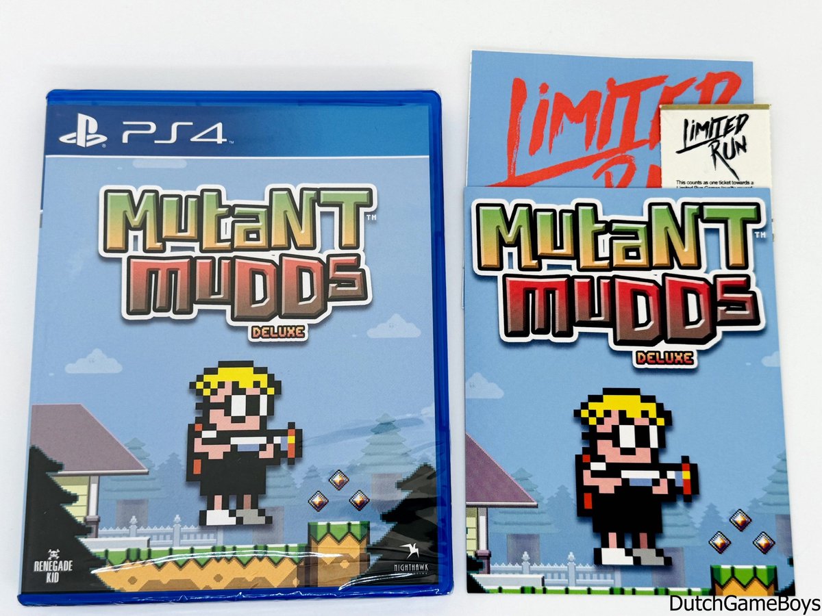 Playstation 4 / PS4 - Limited Run - Mutant Mudds Deluxe - New & Sealed
