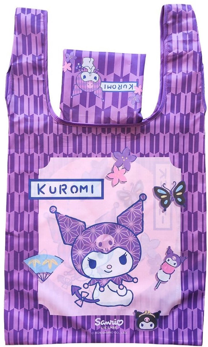 Sakami Merchandise Sanrio Tote Bag Kuromi Japanese Foldable Bags