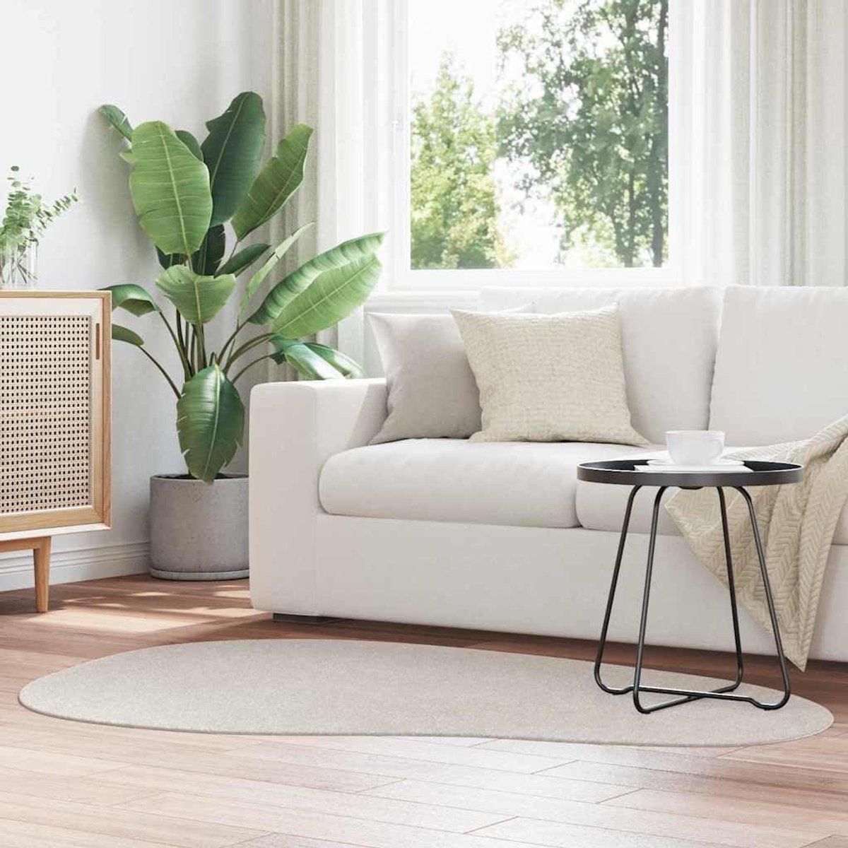 Vloerkleed - Tapijt Vloerbedekking - Woonkamer Inrichten - Machinewasbaar - 120 x 170 cm -