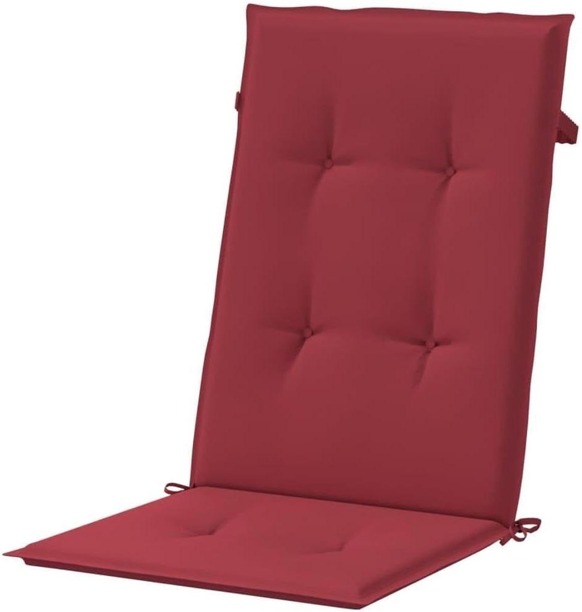 Tuinkussens Hoge Rugleuning - Stoelkussens Buiten - Comfortabel Zitten - Waterdicht Polyester - 120 x 50 x 3 cm - Antraciet