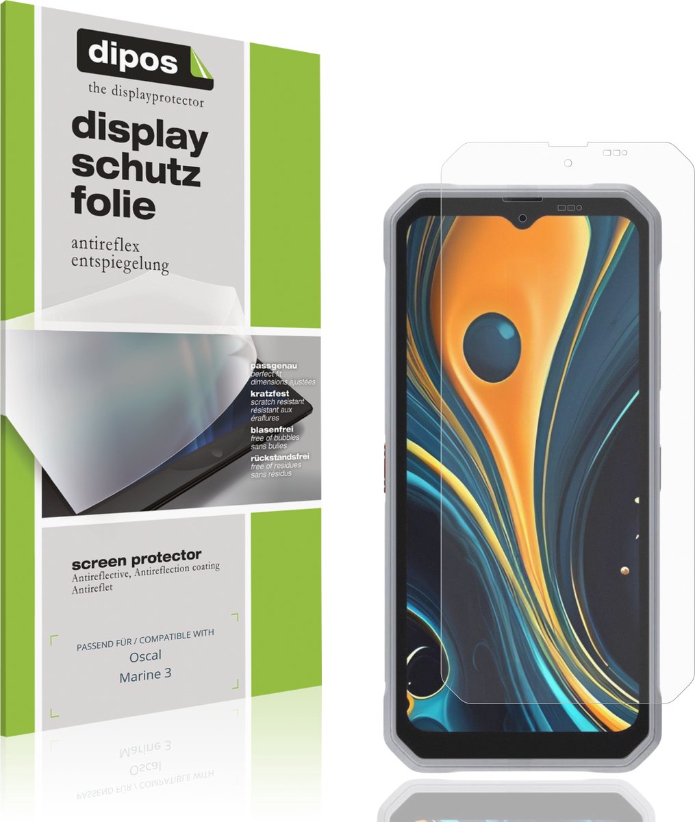 dipos – 4x Matte Beschermfolie geschikt voor Oscal Marine 3 | Krasbestendige & antireflecterende Screenprotector Ultra-Thin