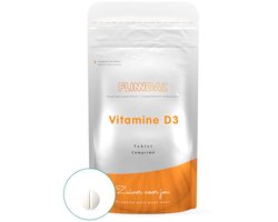 DA Flinndal Vitamine D Tabletten - Voor Botten, Spieren en Weerstand - 400 IE - 10 mcg Tabletjes met Vitamine D3 - 90 Tabletten - 90 stuks