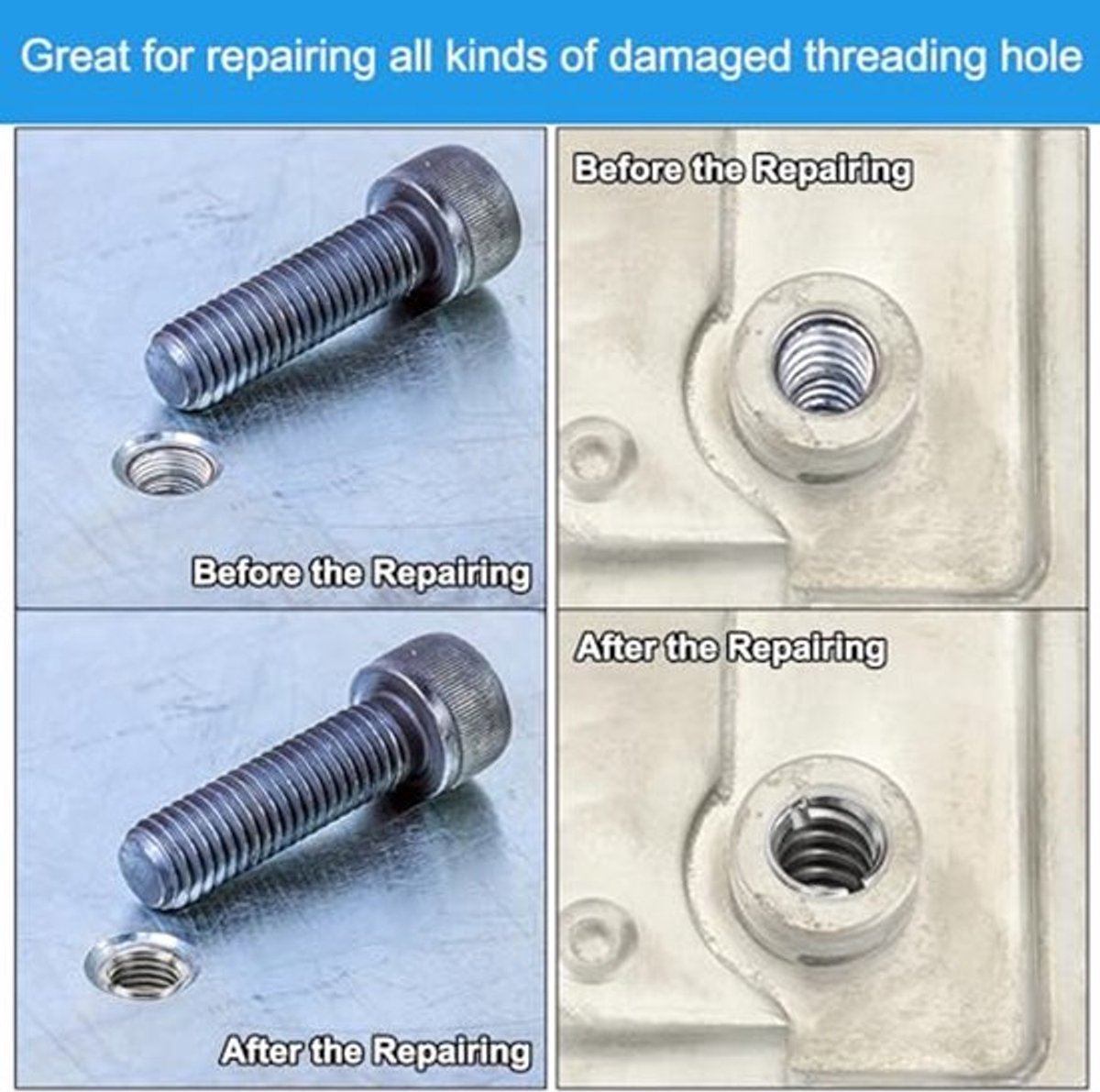 Draadadapters M12*1.75 Man - M10*1.5 Vrouw - 303 RVS - 20mm - 6 Stuks