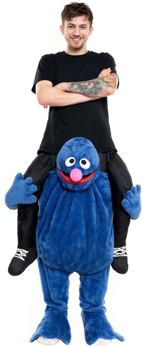 Sesamstraat – Grover Carry Me kostuum - Carnavalskostuum