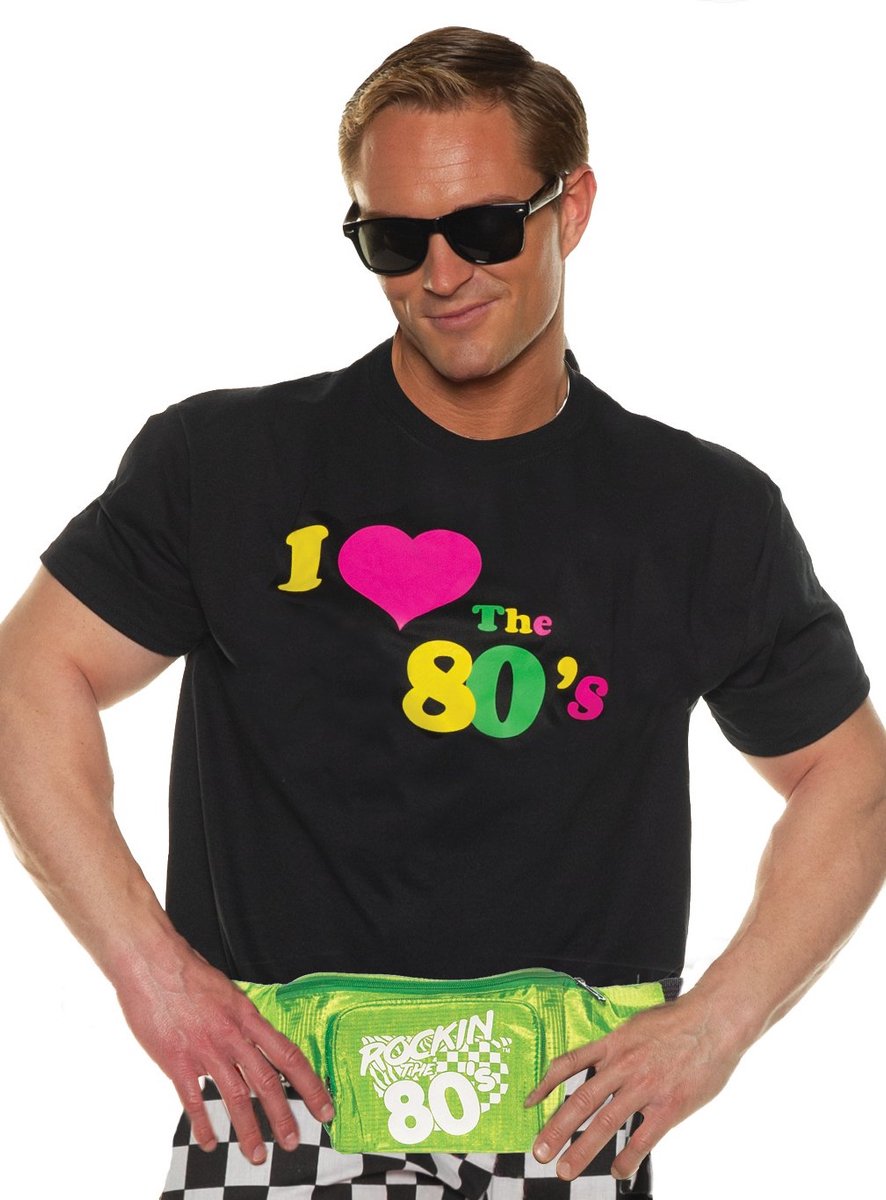 Jaren 80 shirt "I Love The 80's"
