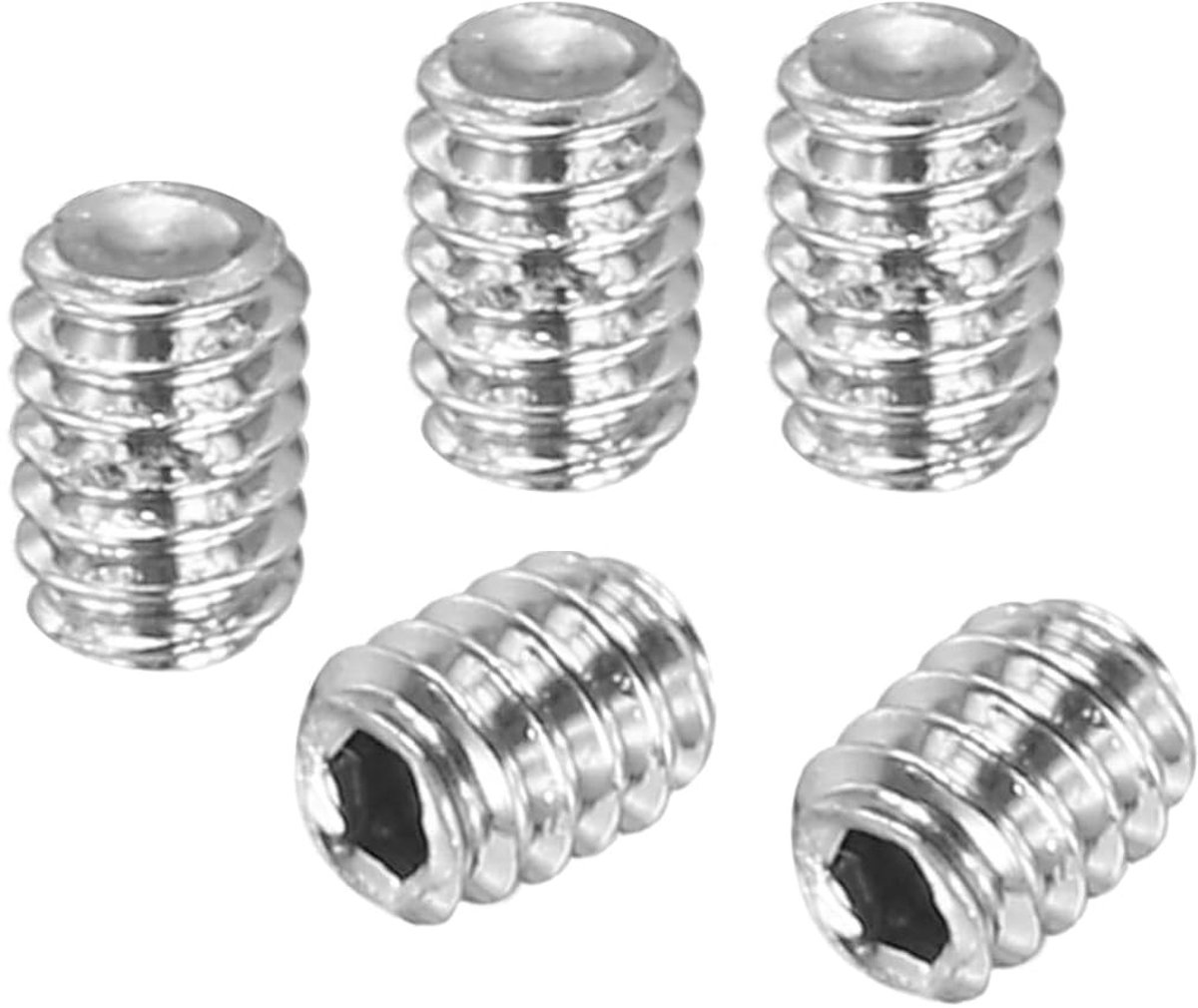 Set van 50 Verstelbare Schroeven, M2 x 2mm Zeskant Schroeven van RVS voor Deurhandvat, Lamp en Tap Reparatie
