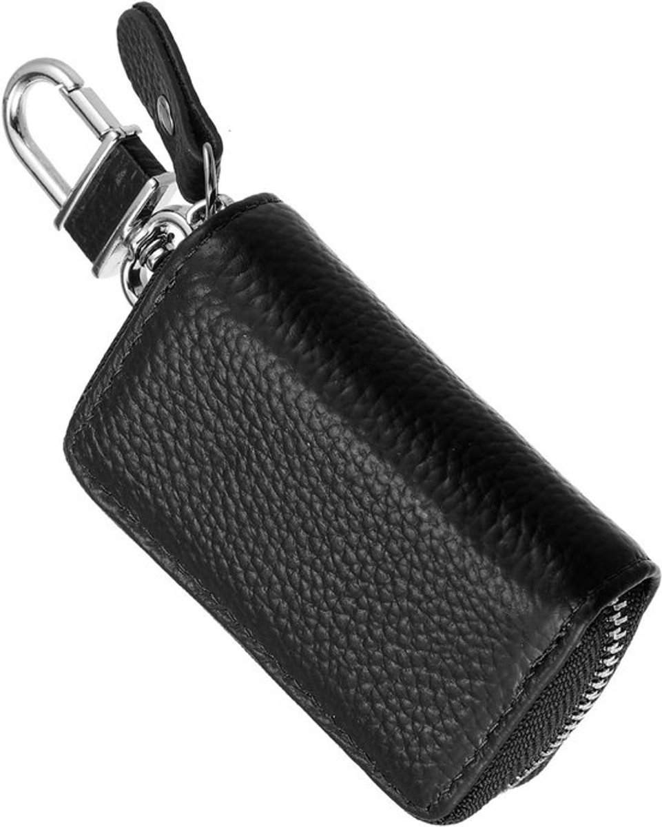 Autosleutel Etui - Sleuteletui - Multifunctioneel - Wit - Faux Leder - Pocket Geldhouder - Geschikt voor Auto Fob Key.