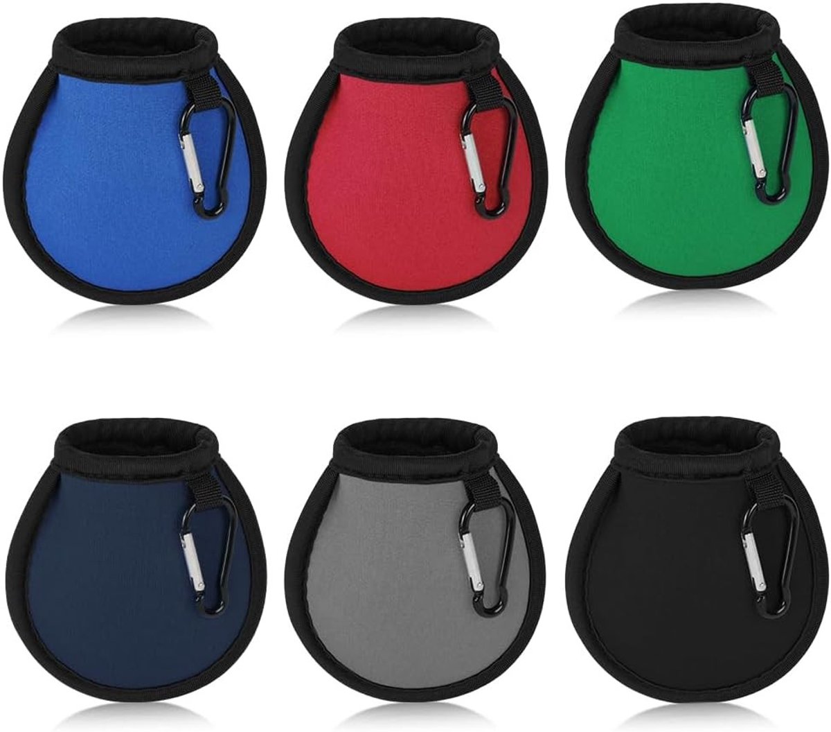 Waterdichte Golfbal Reinigingszak met Carabiner en Dubbele Laag, Ideaal voor Golfaccessoires en Cadeaus voor Mannen en Vrouwen