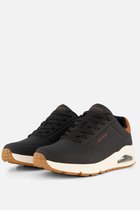 Skechers Uno - Suited On Air - Heren Sneakers - Zwart