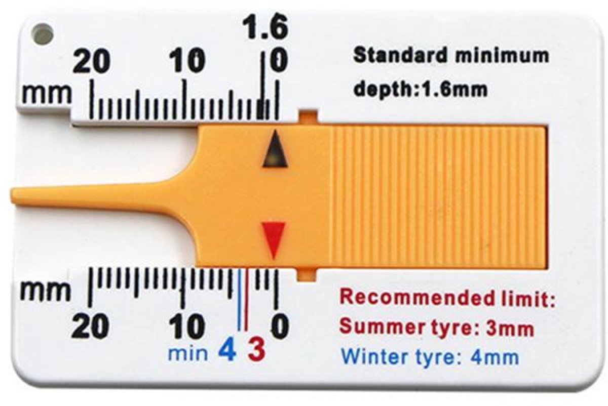 Banden profiel meter - Profieldiepte meten - Bandenmeter - Auto gereedschap - Car tools - Banden meten - Diepte bandenprodiel opmeten - Jonyx