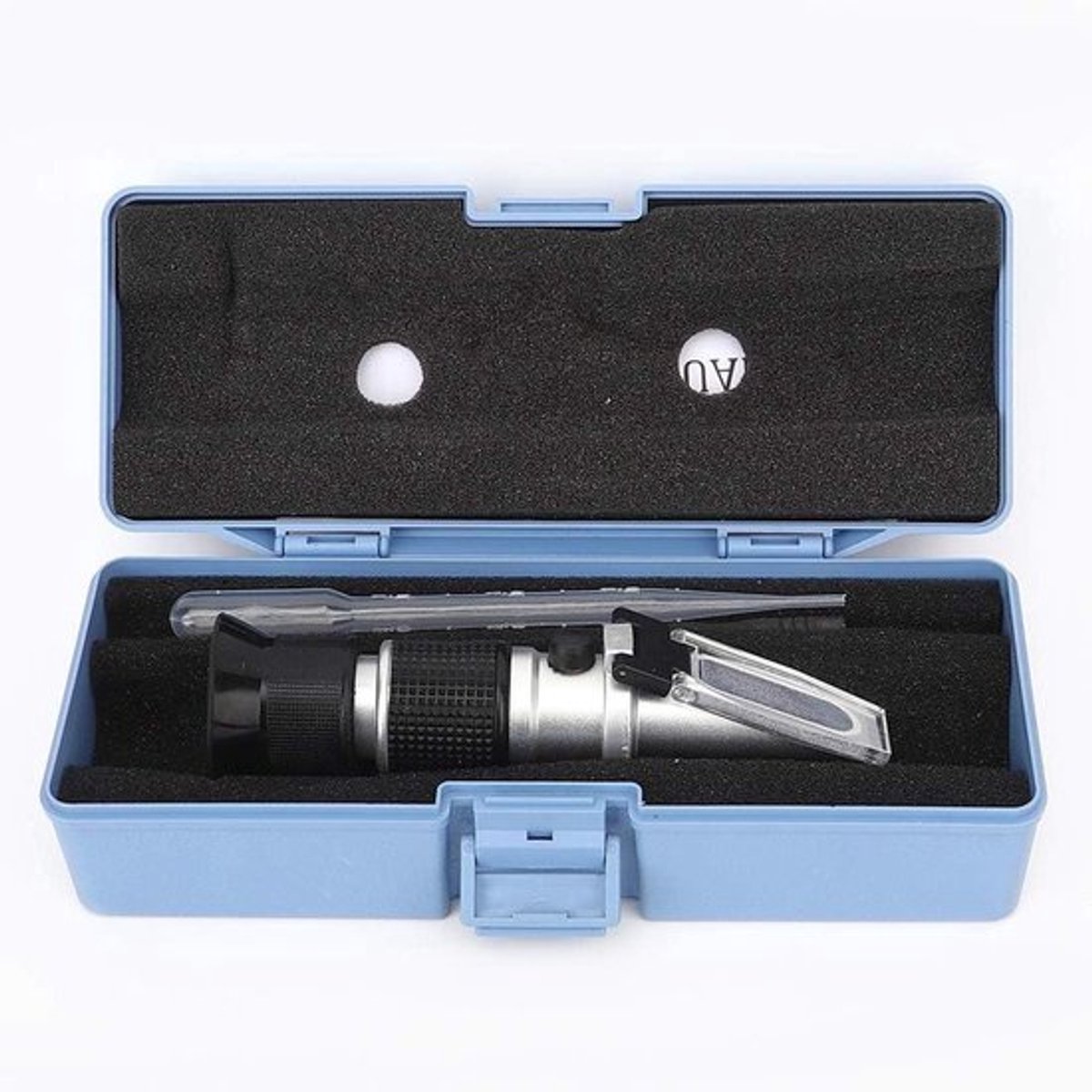 4-in-1 antivries refractometer voor het nauwkeurig meten van het vriespunt van koelwater, eenvoudig in gebruik met Nederlandstalige handleiding