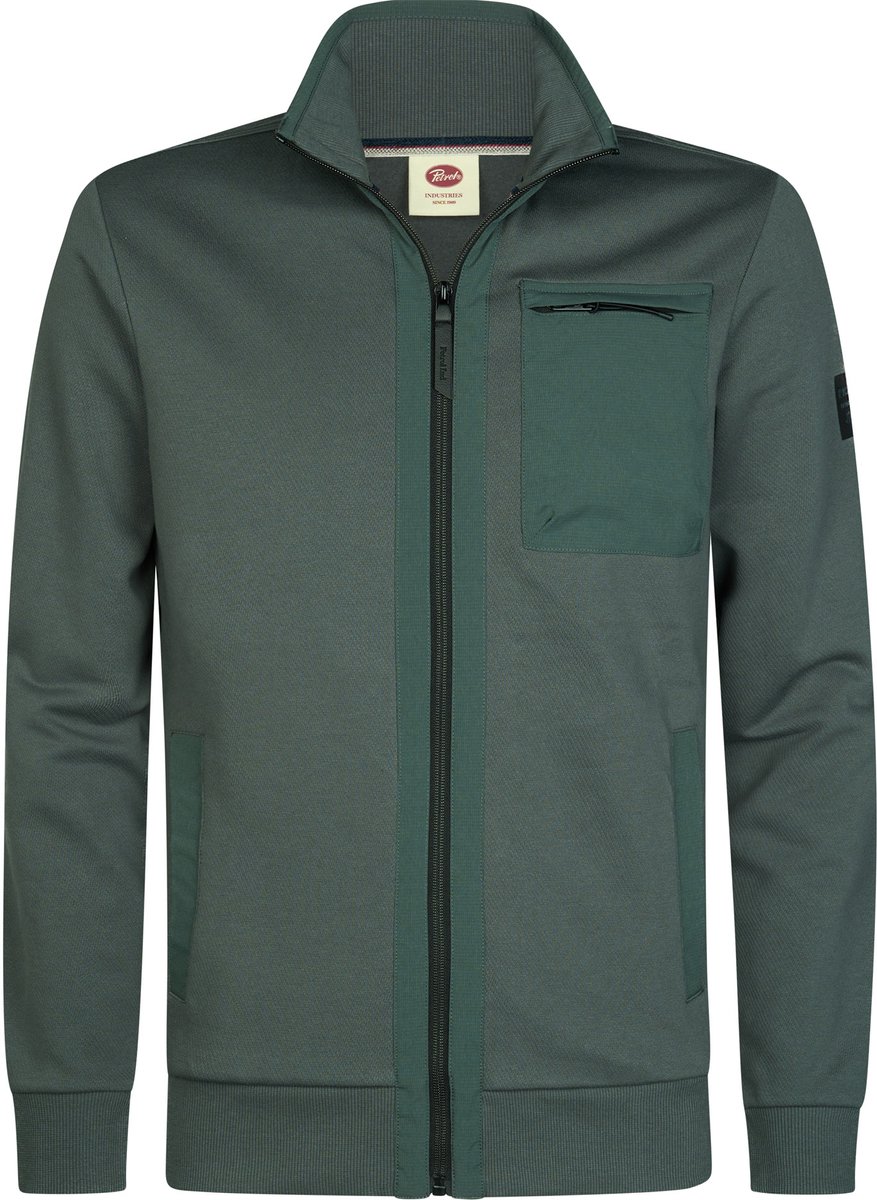Petrol Industries - Heren Sweatvest millcore - Groen - Maat XXL