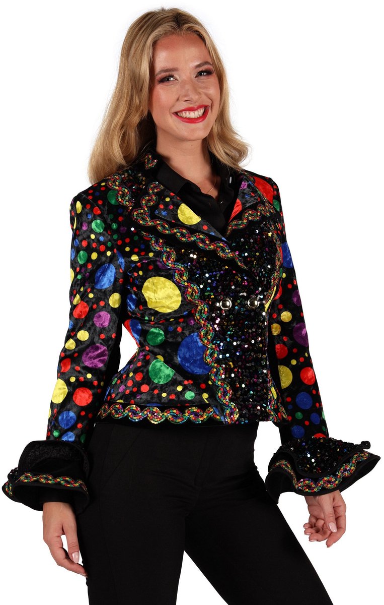Confetti carnavalsjas voor dames - voor carnaval & feest