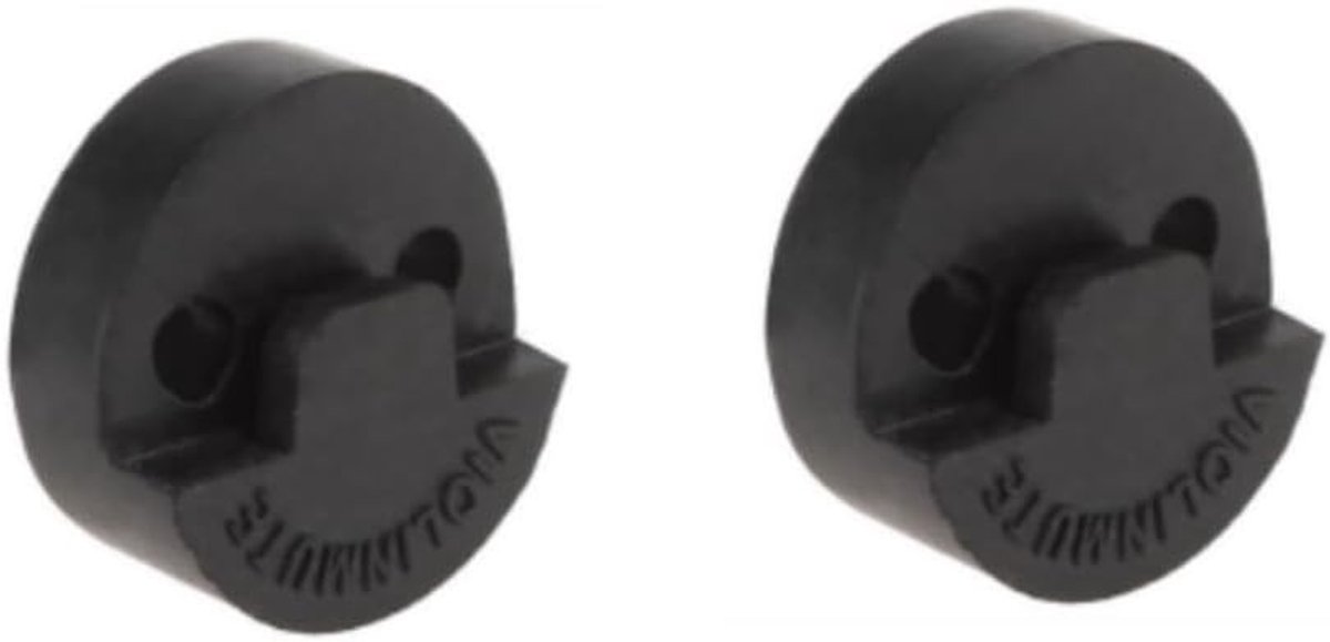 Set van 4 ronde viooldempers van geluidsabsorberend rubber voor optimale oefening en rust