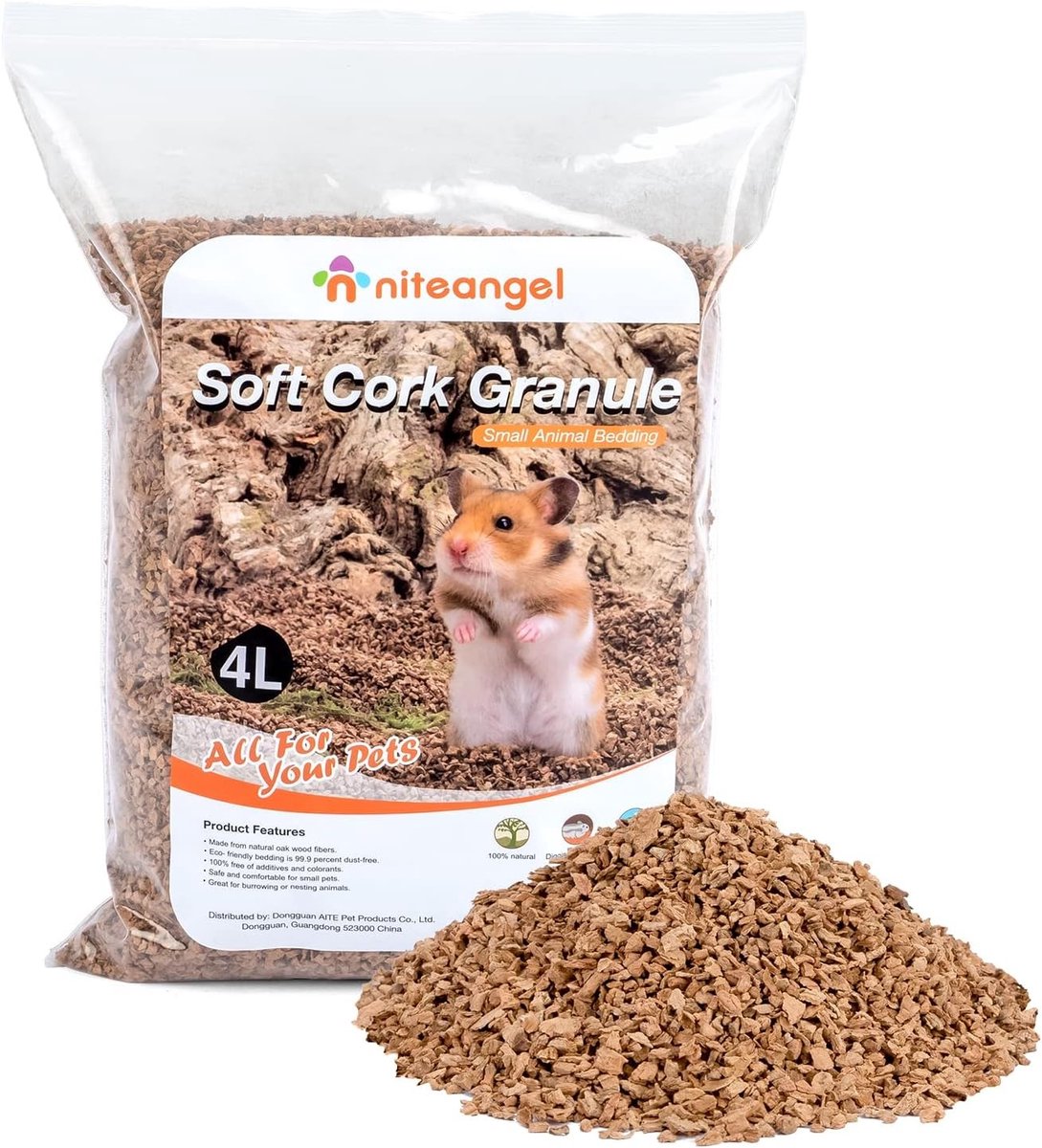 Natuurlijke Kokosnoot Bodembedekking voor Dwerghamsters, Gerbils, Muizen en Kleine Dieren - Ecolgisch en Absorberend (Eik Granules 2-3mm)