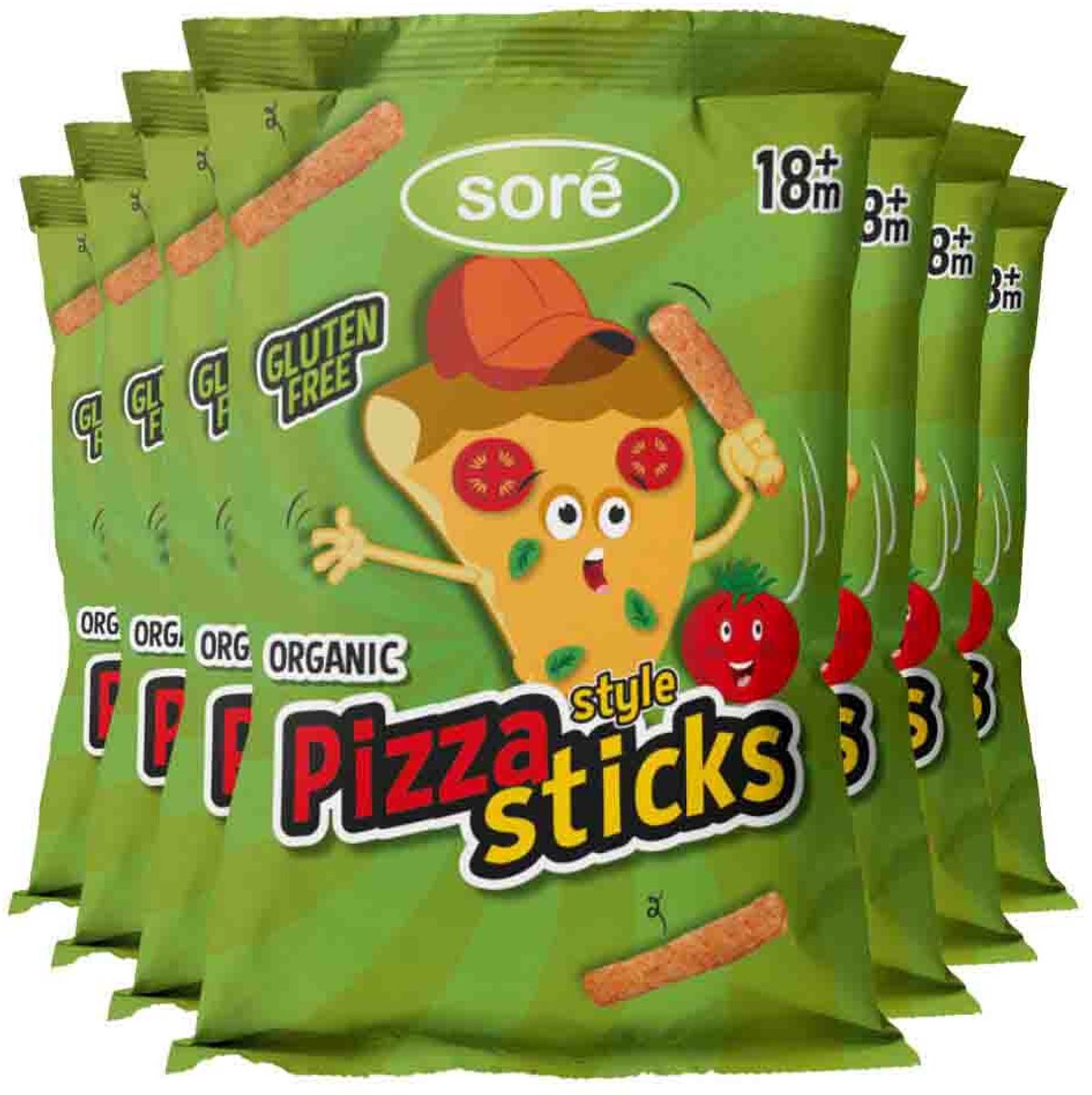 Sore - Sticks 18+ mnd Pizza Style - 7 x 45 gr - Voordeelverpakking